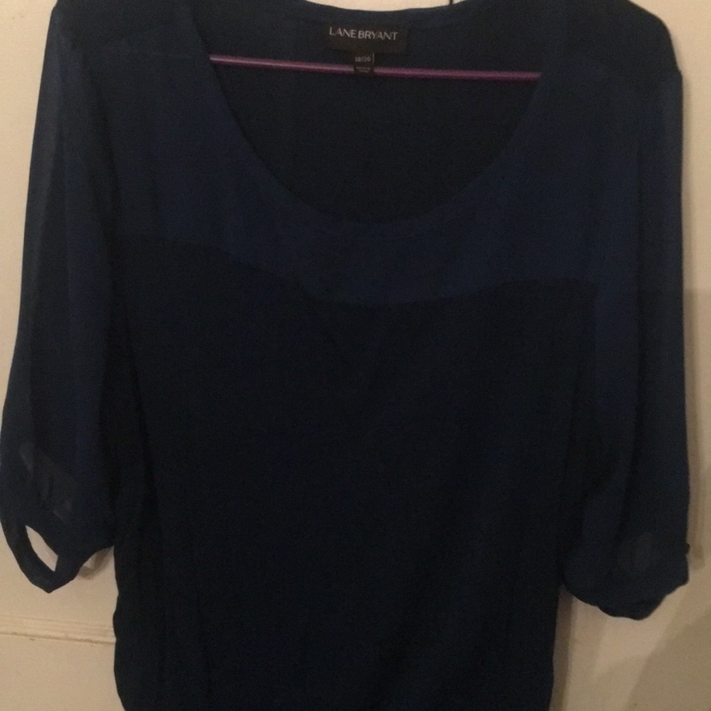 Navy blue three quarters sleeve